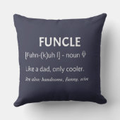 Coussin FUNCLE Uncle Gift Funny Jony (Verso)