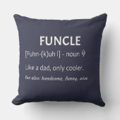 Coussin FUNCLE Uncle Gift Funny Jony (Recto)