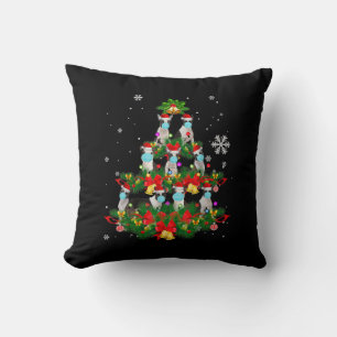 Coussin Funky Boston Terrier Christmas Tree Dok Mask Xmas