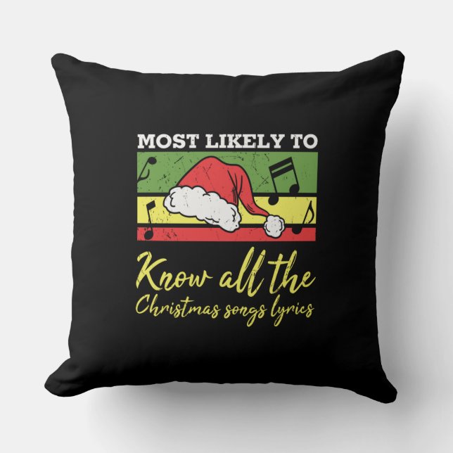 Coussin Funky Christmas Holiday Music (Recto)