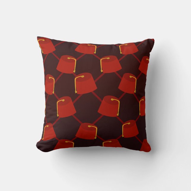 Coussin Funky Fez Fiesta (Recto)