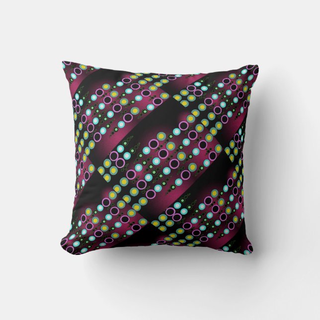 Coussin Funky moderne Dots Motif textile Cuisine (Recto)
