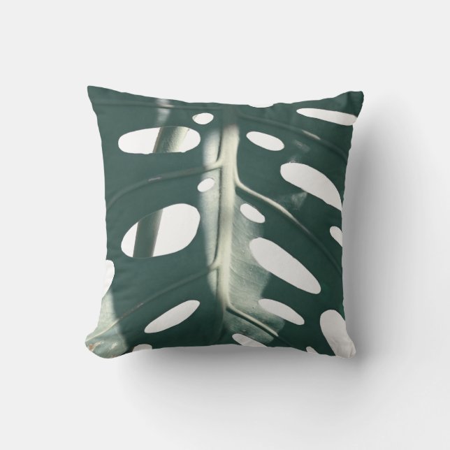 Coussin Funky Pale Green Plante de fromage suisse (Recto)