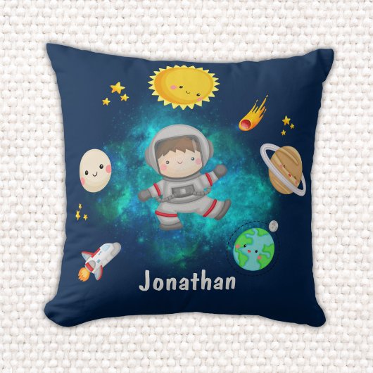 Coussin Funny Astronaut Spaceship Boy Gift