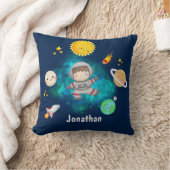 Coussin Funny Astronaut Spaceship Boy Gift (Couverture)