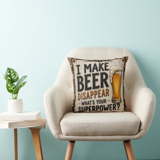Coussin Funny Beer (Chaise)