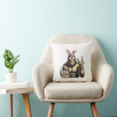 Coussin Funny Bigfoot Easter Egg Rock Sasquatch Easter Day (Chaise)