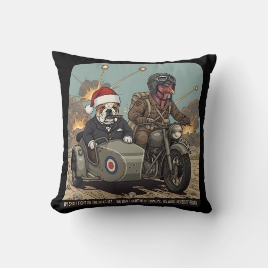 Coussin Funny British themed Christmas (Recto)