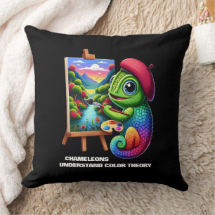 Coussin Funny Chameleons Comprendre la théorie des couleur