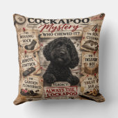 Coussin Funny Cockapoo Cushion unique gift (Verso)