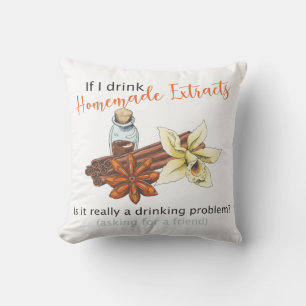 Coussin Funny Extrait fait maison coussin, cadeau de boula