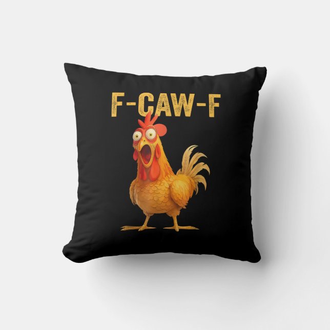 Coussin Funny F-Caw-F Chicken F-Caw-F Chicken Minimal Clea (Recto)