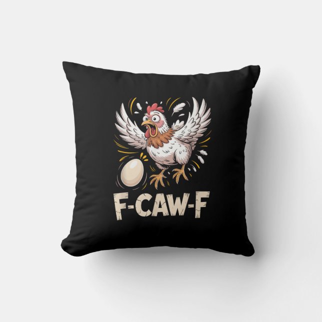 Coussin Funny F Caw F Hen Creative Casual Style (Recto)