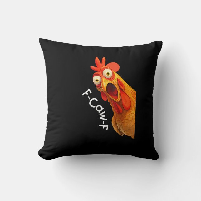 Coussin Funny F-Caw-F poulet F-Caw-F poulet Créatif Décont (Recto)