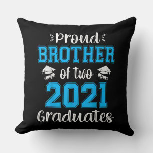 Coussin Funny Fier Frère De 2021 Graduates T-shirt