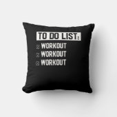 Coussin Funny Fitness Workout (Recto)