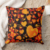 Coussin Funny Heart Motif VIII - noir rouge jaune (Couverture)