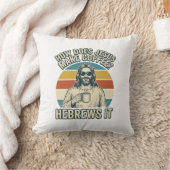 Coussin Funny Jésus Café Vintage Gravure Chemise Design_ (Couverture)