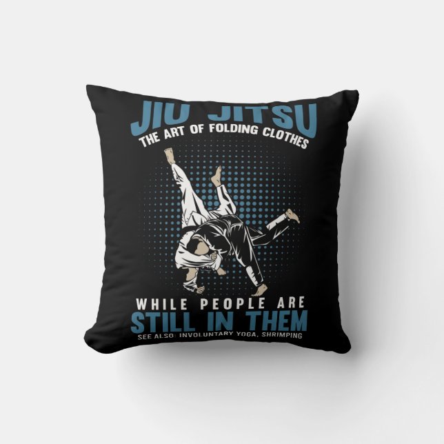 Coussin Funny Jiu Jitsu Combattants BJJ Humour d'entraînem (Recto)
