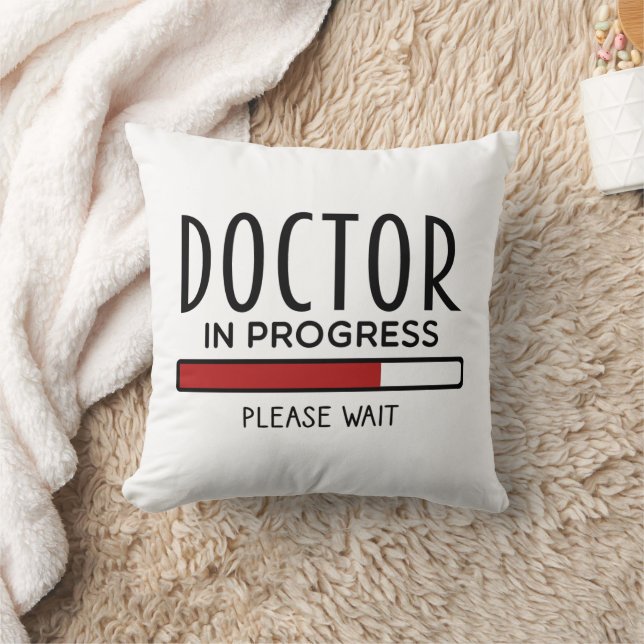 Coussin Funny Médecin étudiant en cours (Couverture)