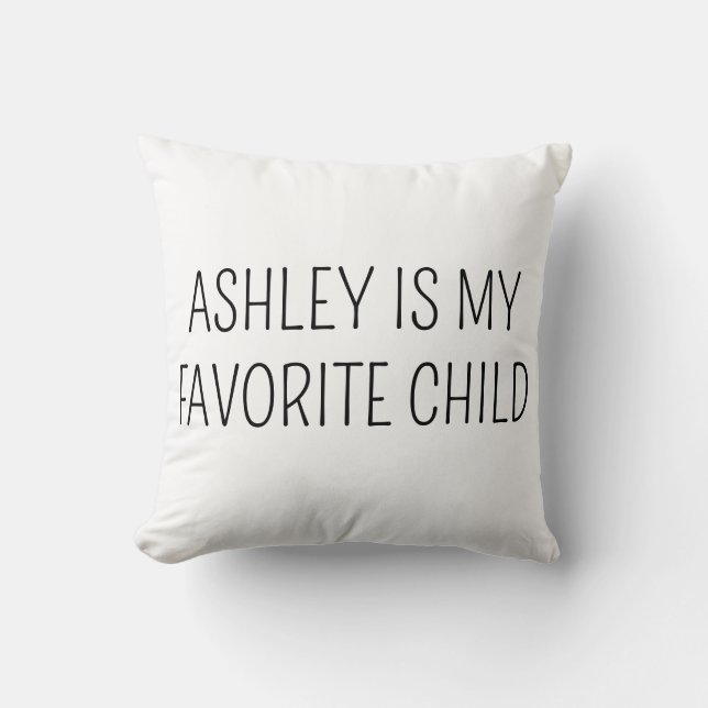 Coussin Funny Mother Pillow, Funny Father Gift, Favorite C (Recto)
