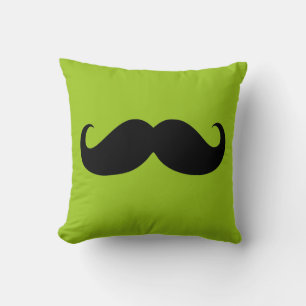 Coussin Funny Mustache noire 6