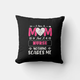 Coussin Funny Nurse Maman, Nurse Mom drôle citations