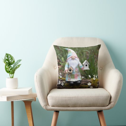 Coussin Funny Patchwork Gnome : Maison Sweet Birdhouse (Chaise)
