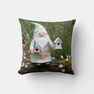 Coussin Funny Patchwork Gnome : Maison Sweet Birdhouse