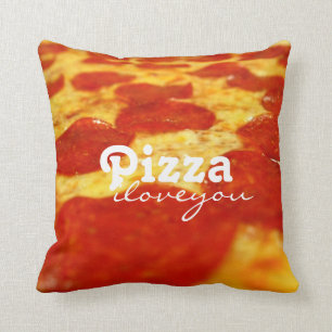 Coussin Funny Pepperoni Fromage Pizza Addict Restauration 