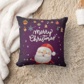 Coussin Funny Père Noël Joyeux Noël 2022 (Couverture)
