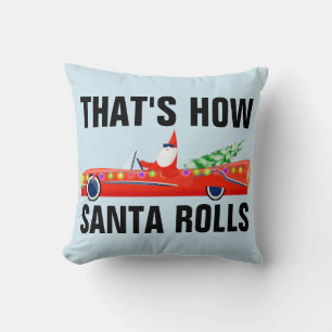 COUSSIN FUNNY PÈRE NOËL NOËL COUSSINS, COOL PÈRE NOËL