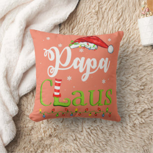 Coussin Funny Père Noël Papa Claus Famille de jumelage de