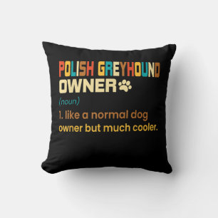 Coussin Funny Polish Greyhound Vintage