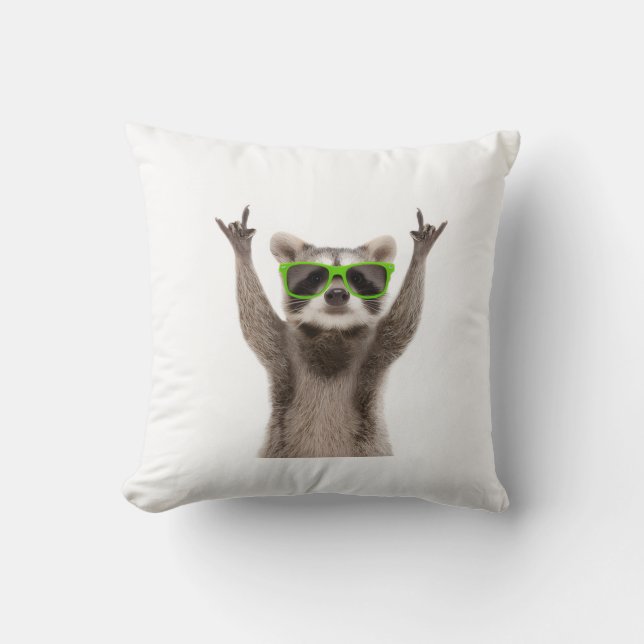 Coussin Funny racoon (Recto)