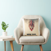 Coussin Funny Sarcastic Chicken How Sad Upside Down Meme A (Chaise)
