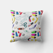Coussin Funny school fournit des caractères (Verso)