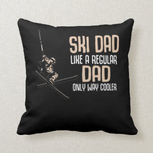 Coussin Funny Ski papa Cool Ski père