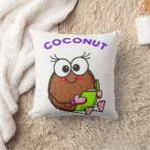 Coussin Funny studying coconut (Couverture)
