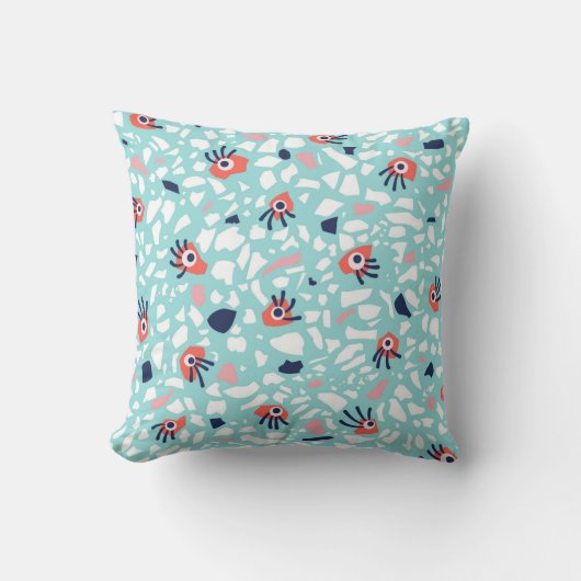 Coussin Funny Terrazzo Motif Enfants (Recto)