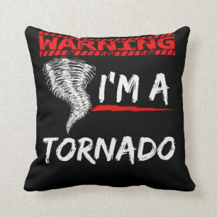 Coussin Funny Tornado Garçons Filles Météorologue