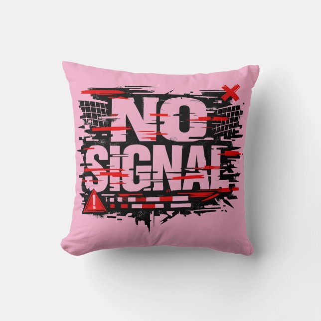 Coussin Funny Warning Throw Pillow – “Does Not Signal As I (Recto)
