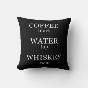 Coussin Funny whisky cite les paroles de whisky humour