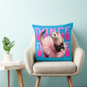 Coussin Furet drôle en tutu qui danse (Chaise)