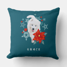 Furry Christmas Chien Samoyed personnalisé