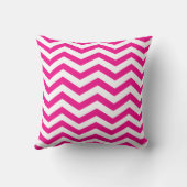 Coussin Fuschia chic de Chevron | (Verso)