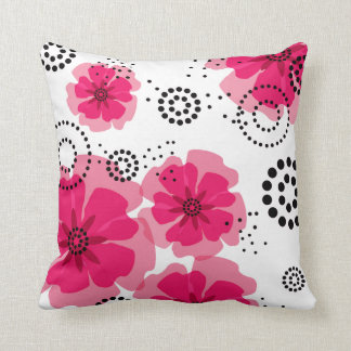 Coussin Fuschia des pavots | de poivre