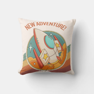 Coussin fusée nouvelle aventure