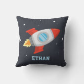 Coussin Fusée volante dans l'espace extra-atmosphérique, E (Verso)