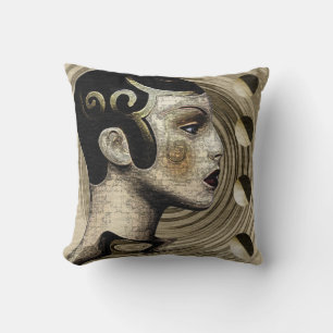 Coussin Fusion Art Déco-Art Nouveau Contemporain
